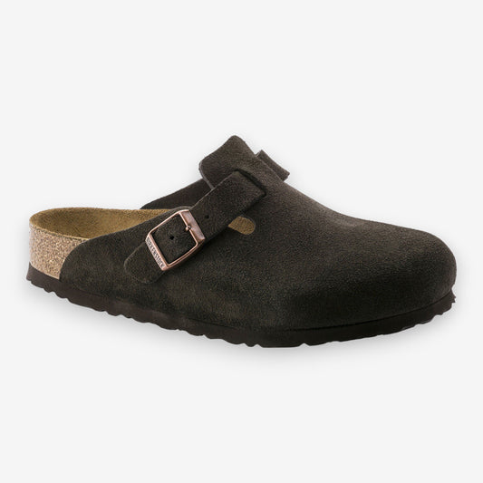 Birkenstock Boston Soft Footbed Suede Mocha