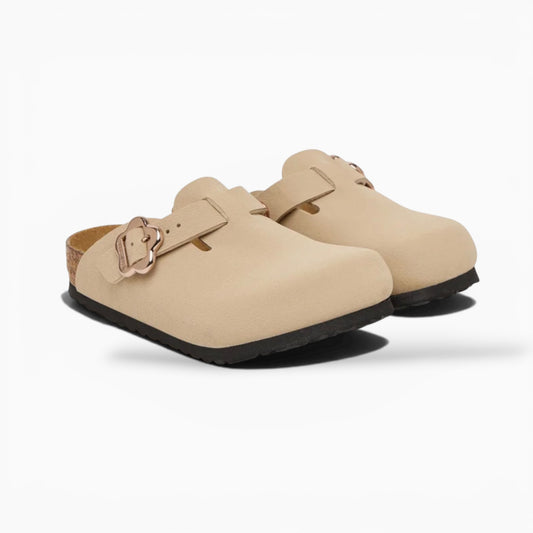 Birkenstock Boston Flower Buckle Kids Sandcastle
