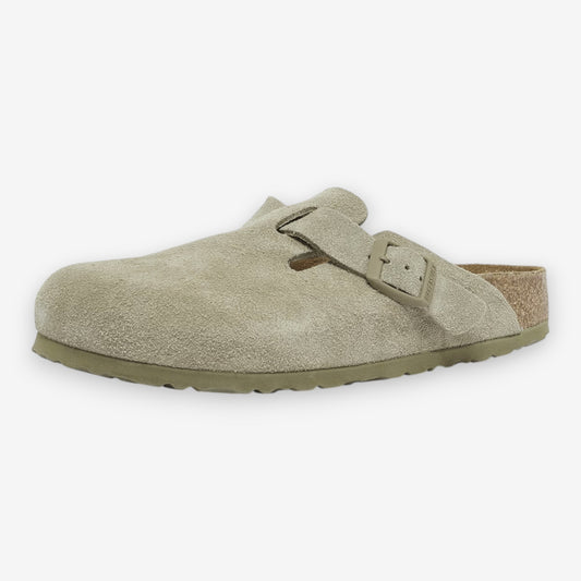 Birkenstock Boston Suede Faded Khaki