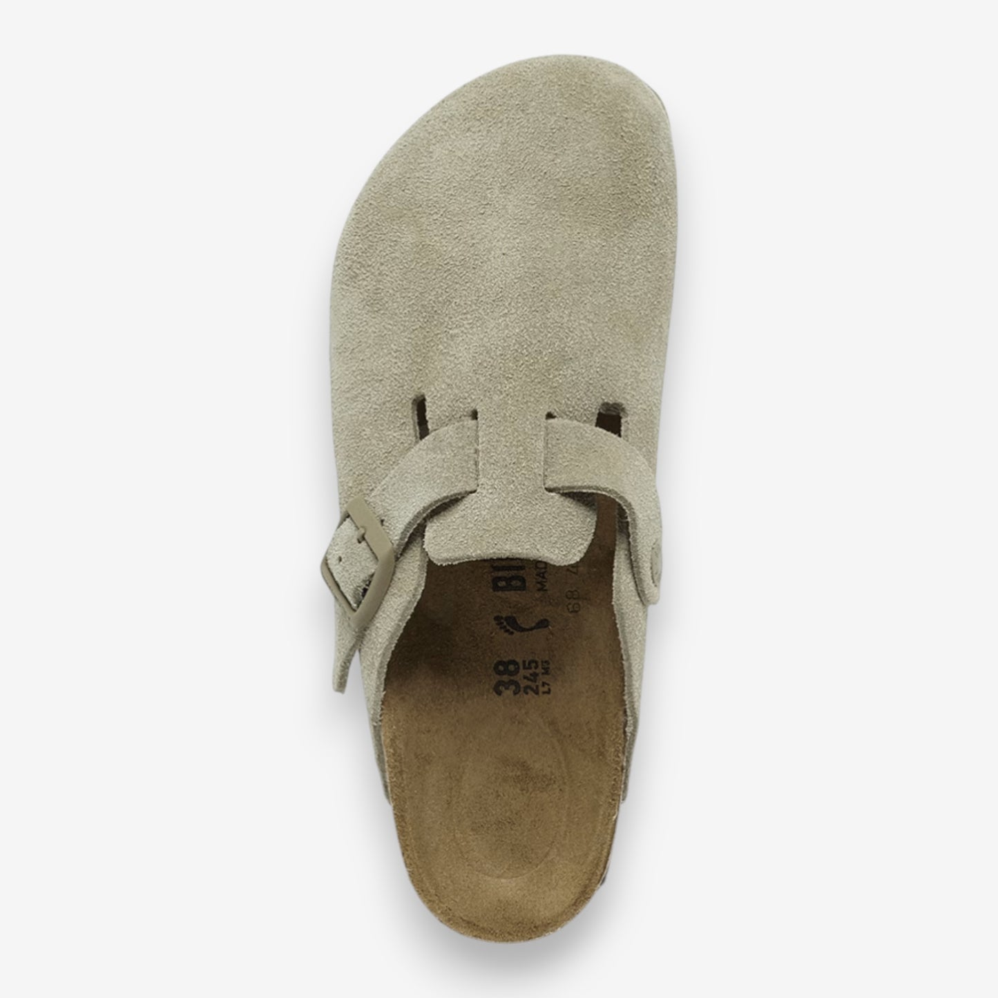 Birkenstock Boston Suede Faded Khaki