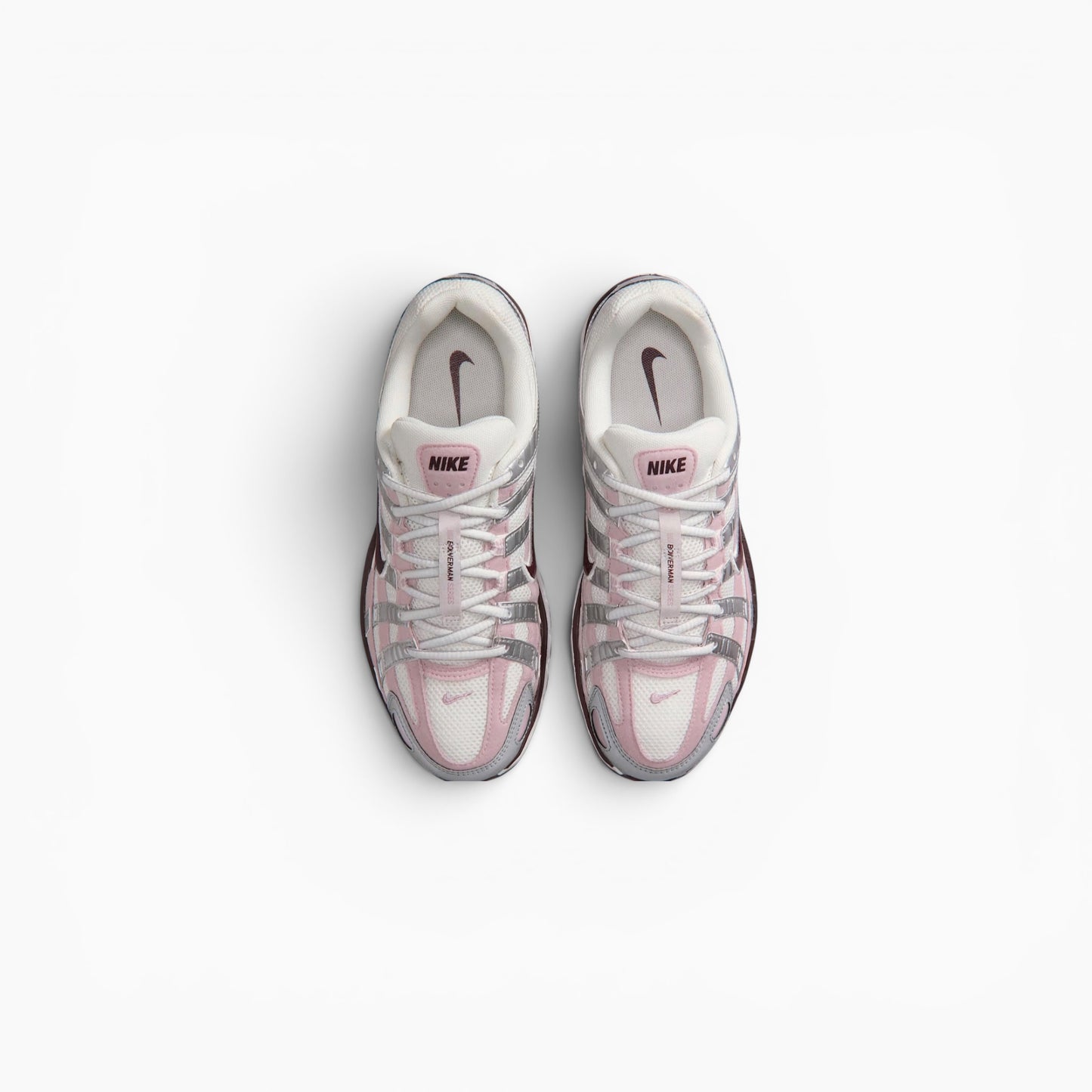 Nike P-6000 White / Metallic Silver / Laser Fuchsia
