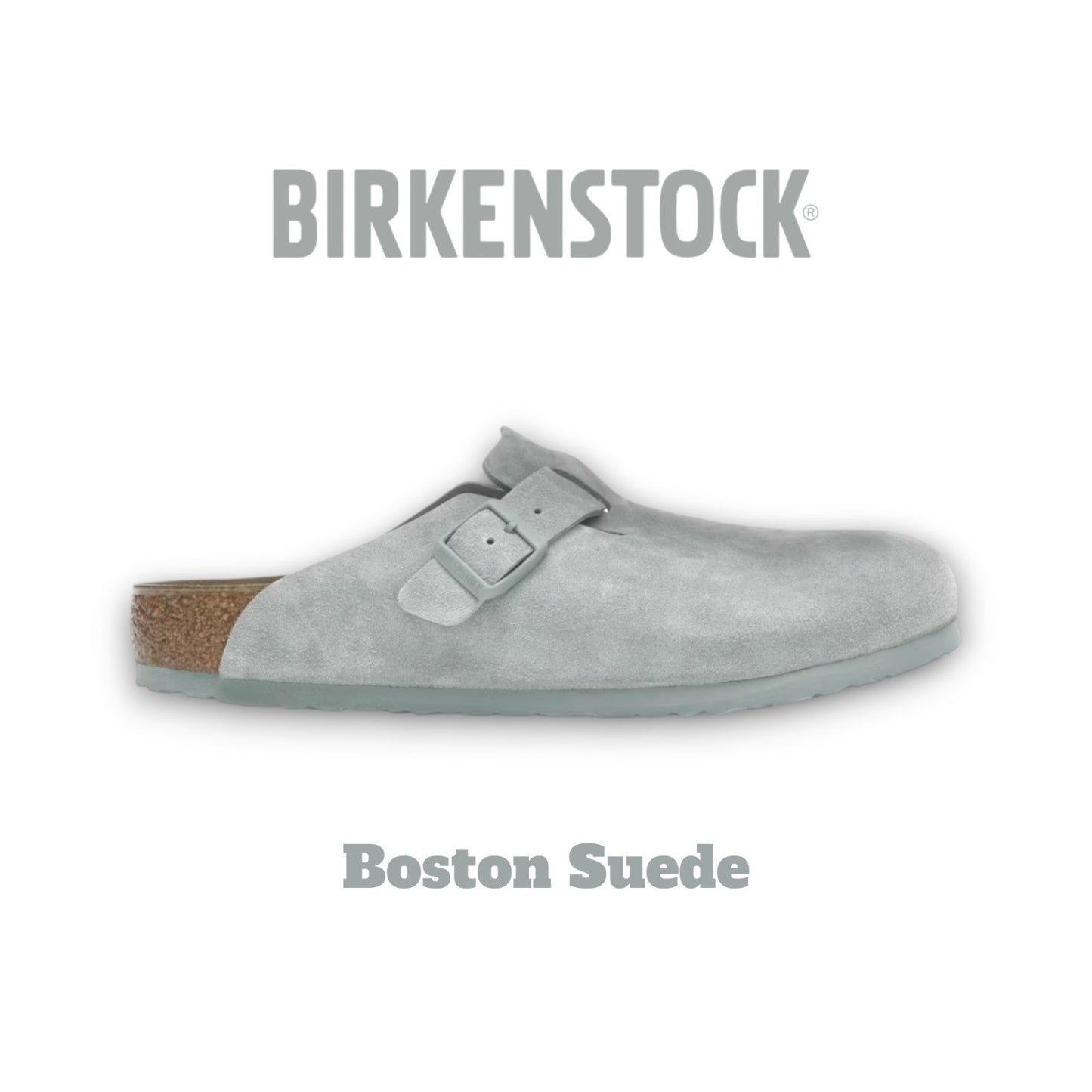 Birkenstock Boston Suede Pure Sage
