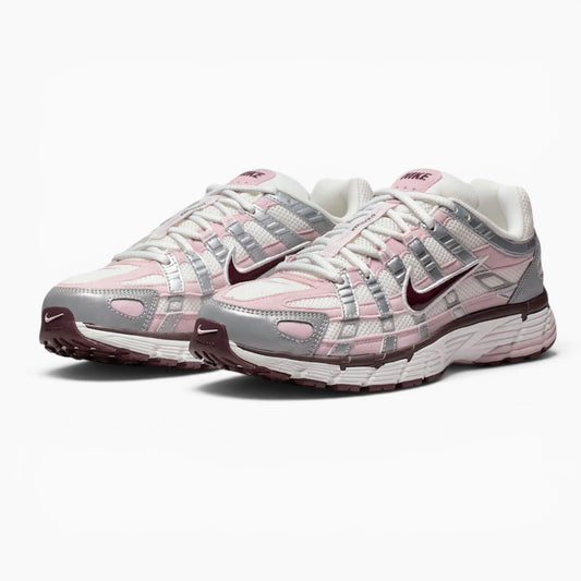 Nike P-6000 White / Metallic Silver / Laser Fuchsia