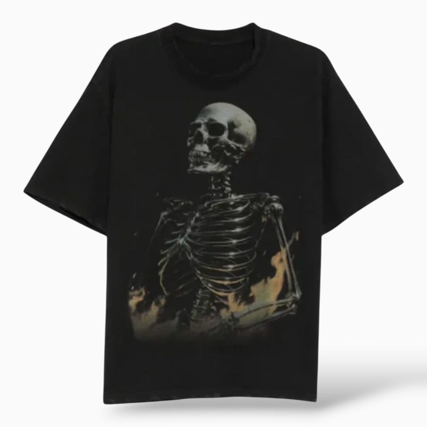 Warman Skeleton On Fire Graphic T-Shirt