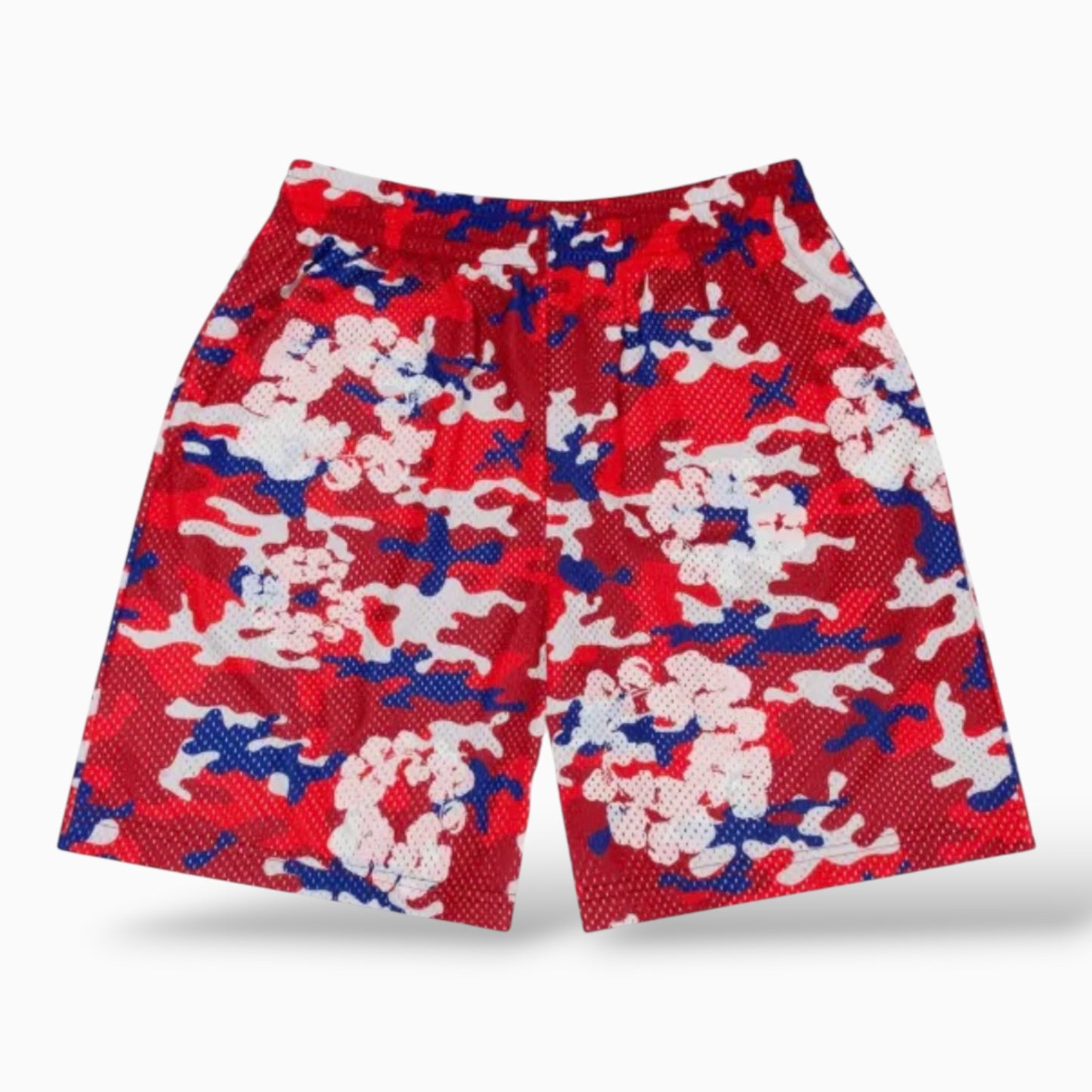 Denim Tears Wreath Camo Shorts Red