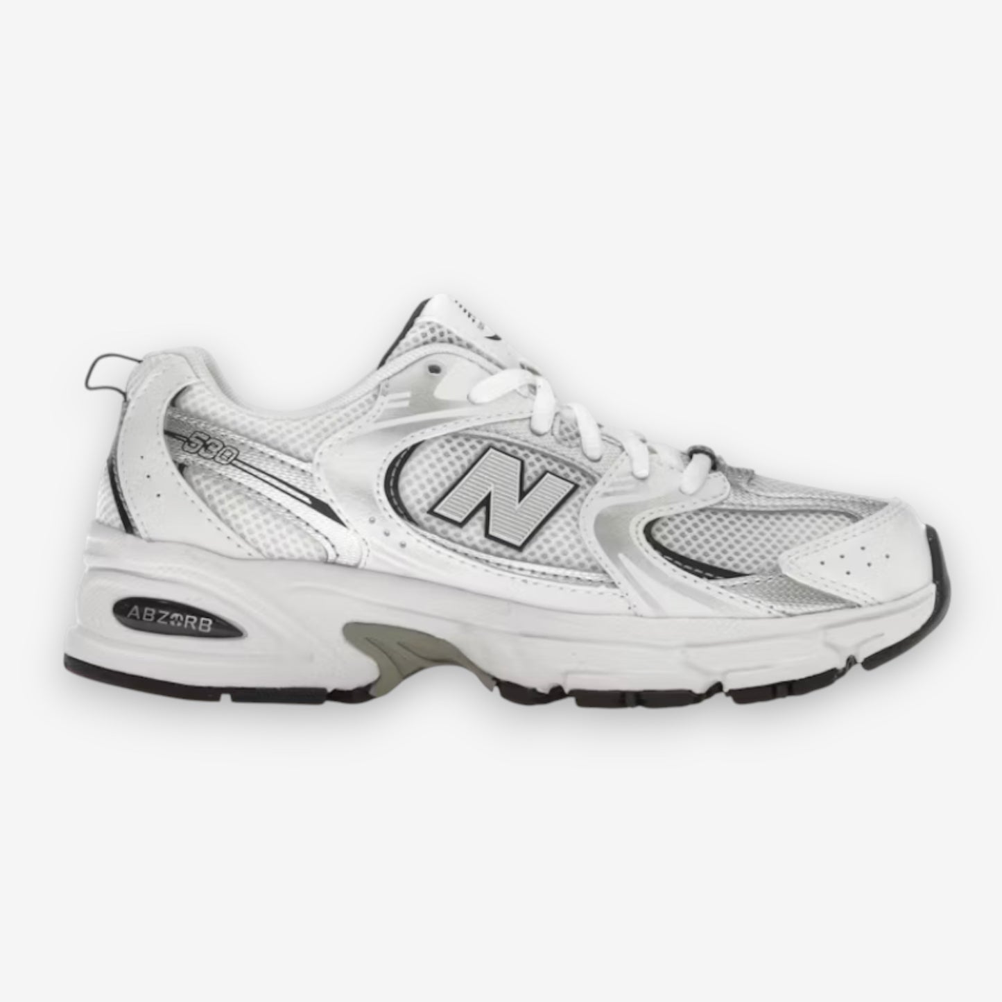 New Balance 530 (GS) White/Natural Indigo/Silver Metallic