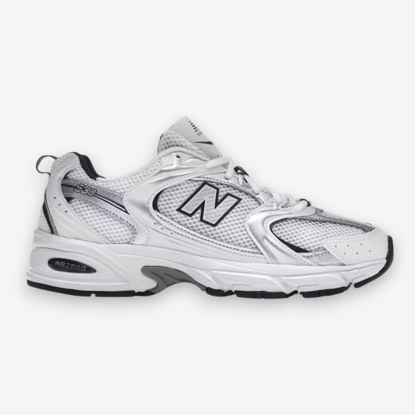 New Balance 530 White Silver Navy