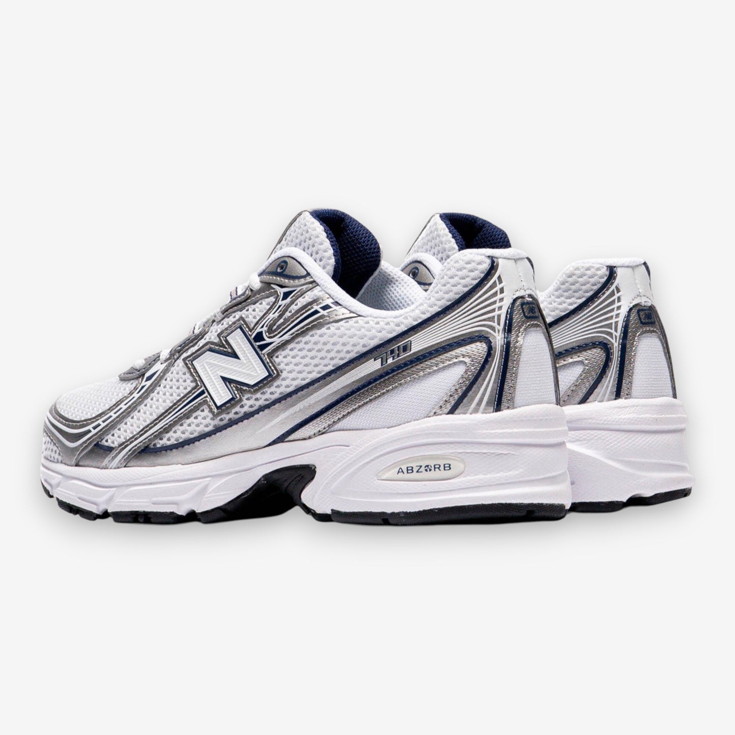 New Balance 740 White Shadow Grey Navy