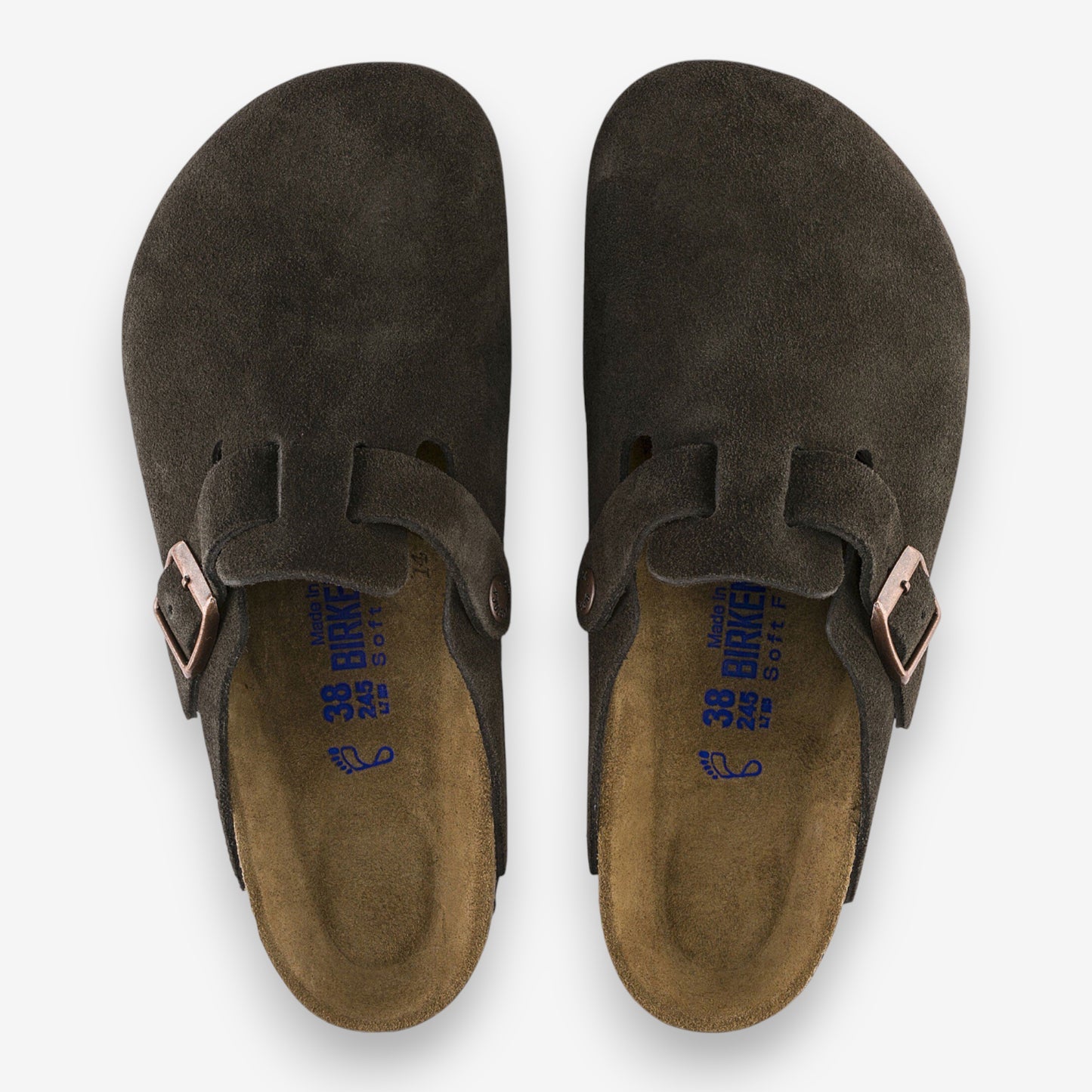 Birkenstock Boston Soft Footbed Suede Mocha