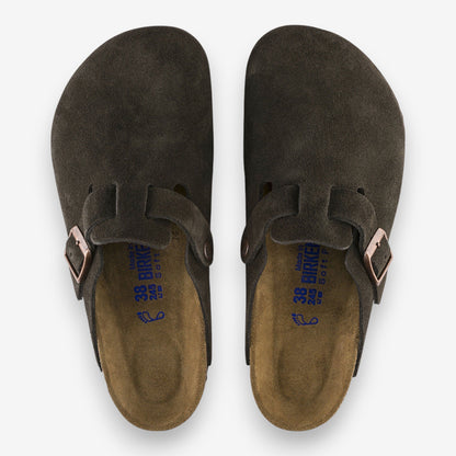 Birkenstock Boston Soft Footbed Suede Mocha