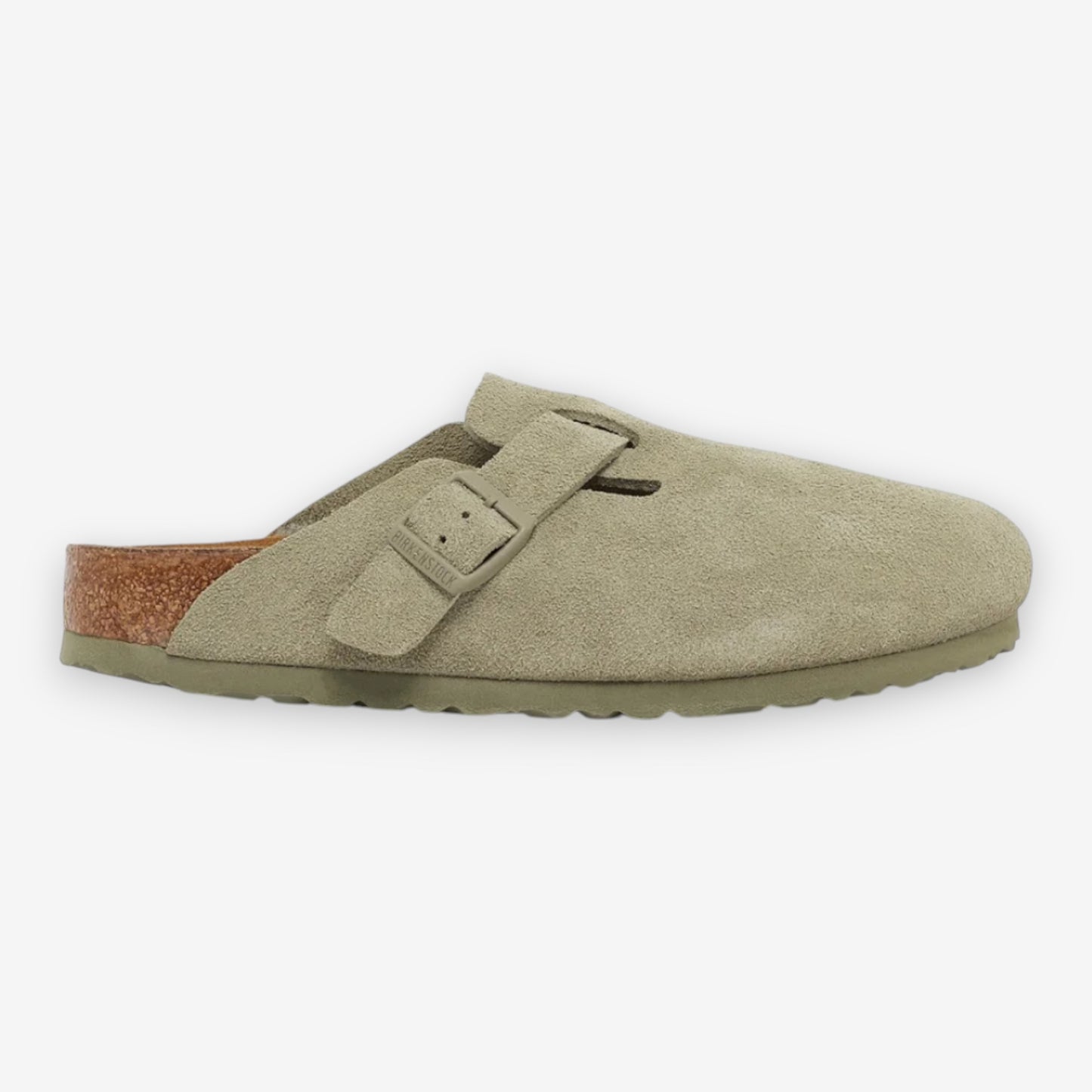 Birkenstock Boston Suede Faded Khaki