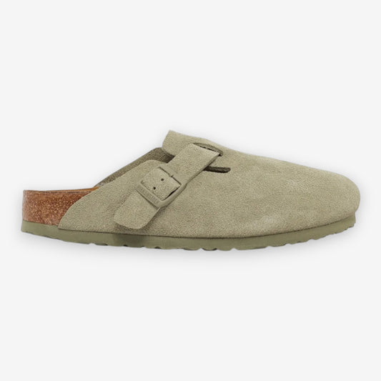 Birkenstock Boston Suede Faded Khaki