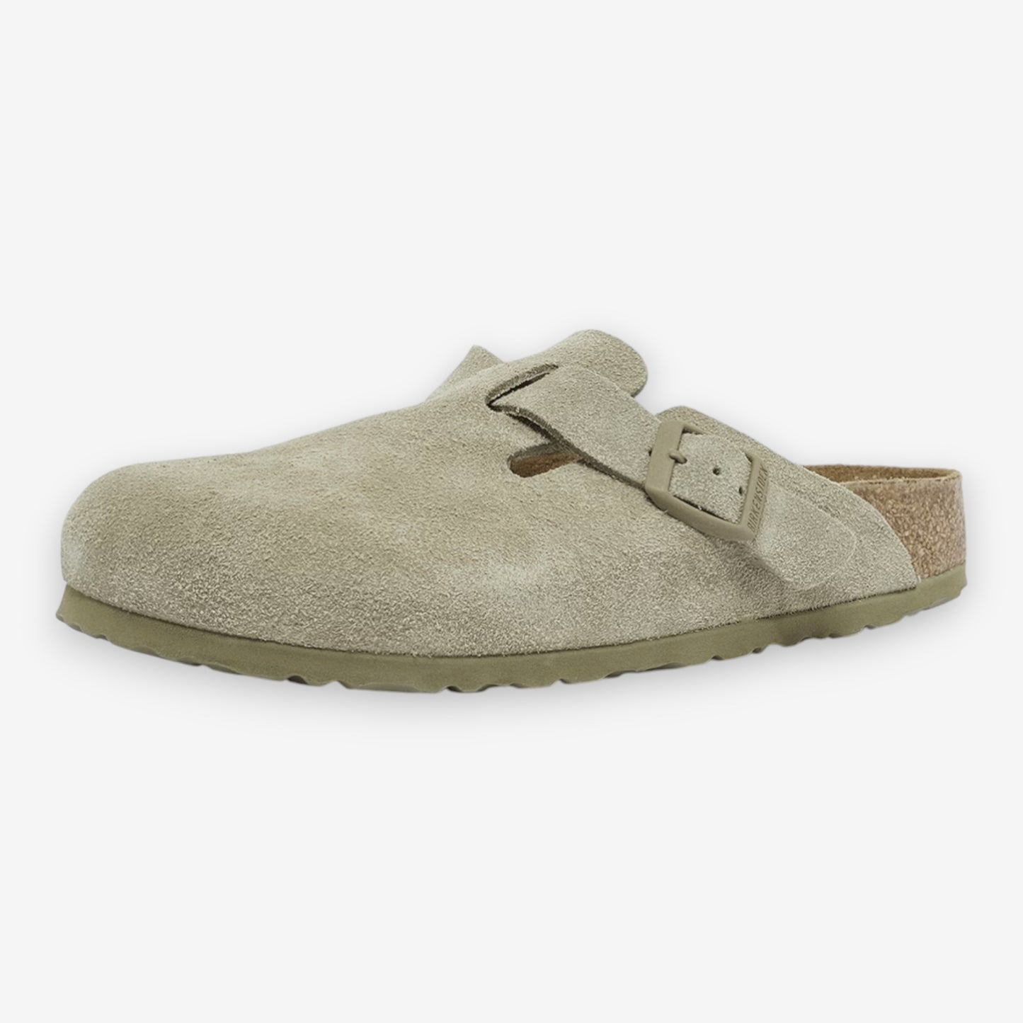 Birkenstock Boston Suede Faded Khaki