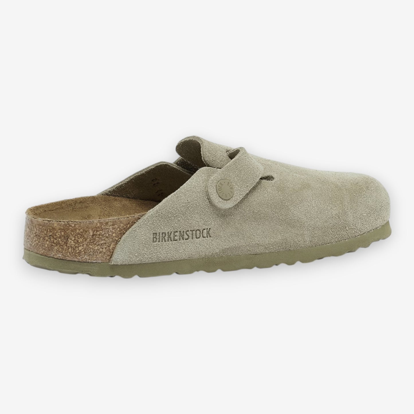 Birkenstock Boston Suede Faded Khaki