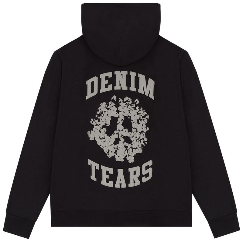 Denim University Zip Hoodie Black