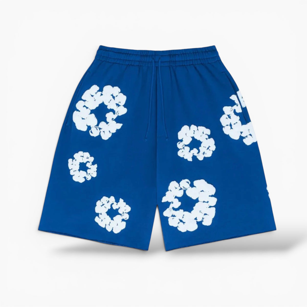 Denim Tears the cotton wreath Shorts Royal blue