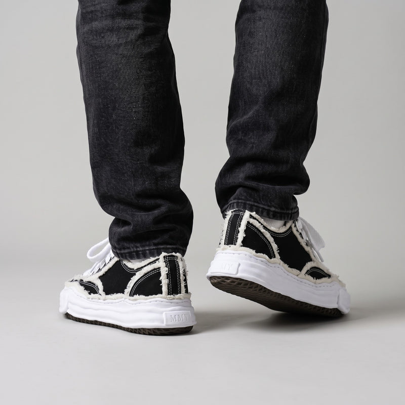 Maison Mihara Yasuhiro Peterson OG Sole Canvas Low Frayed Black