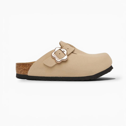 Birkenstock Boston Flower Buckle Kids Sandcastle