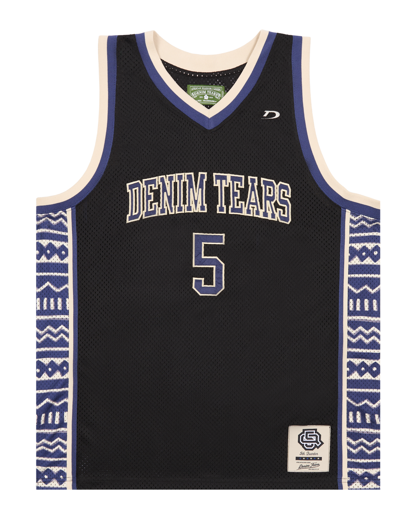 Denim Tears 5Q Game Jersey - Black