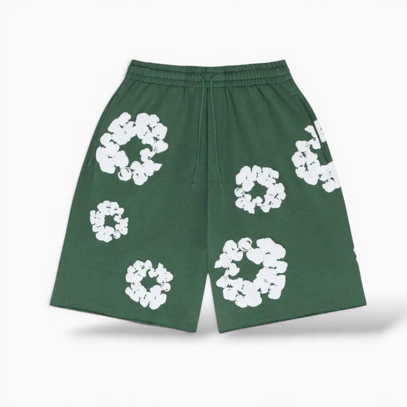 Denim Tears The Cotton Wreath Shorts Green