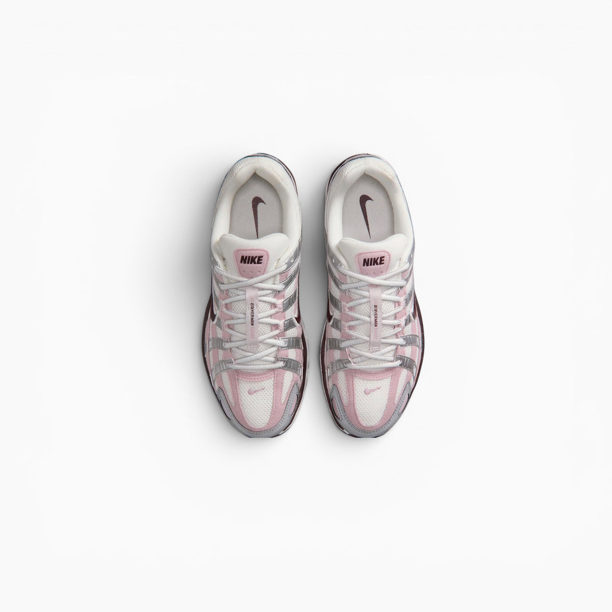 Nike P-6000 White / Metallic Silver / Laser Fuchsia