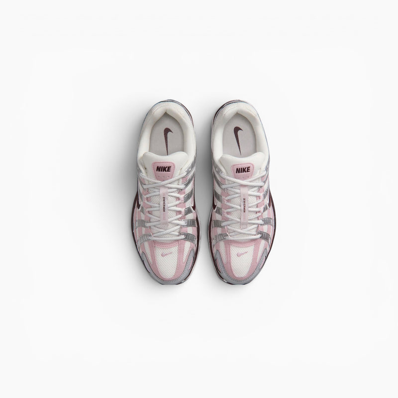 Nike P-6000 White / Metallic Silver / Laser Fuchsia