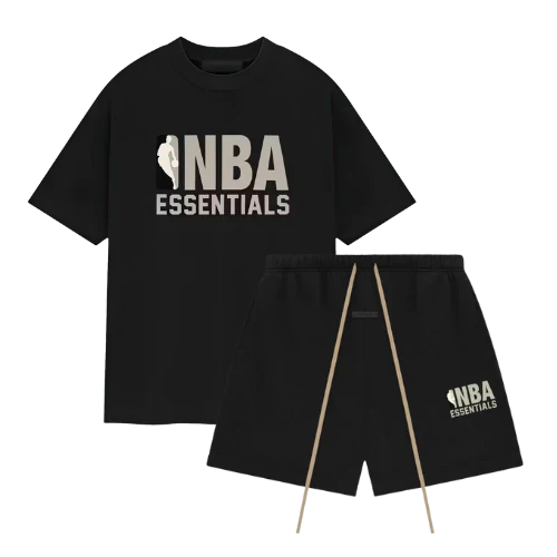 Essentials Fear Of God x NBA Essentials ss25 Black T-Shirt