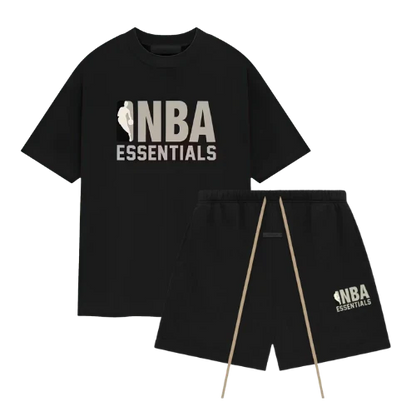 Essentials Fear Of God x NBA Essentials ss25 Black T-Shirt