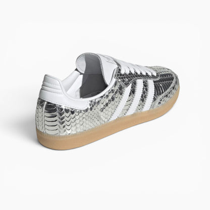 Adidas Samba OG W Patent Snakeskin Silver Metallic