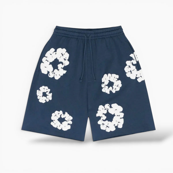 Denim Tears the cotton wreath Shorts Navy