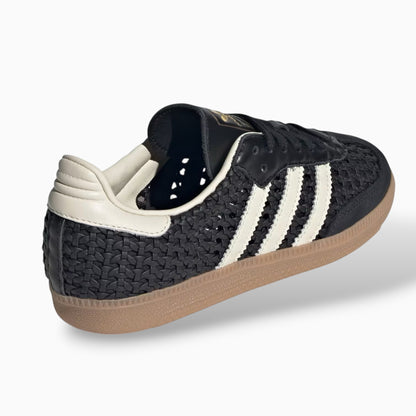 Adidas Samba OG Basketweave Black Cream White (Women's)