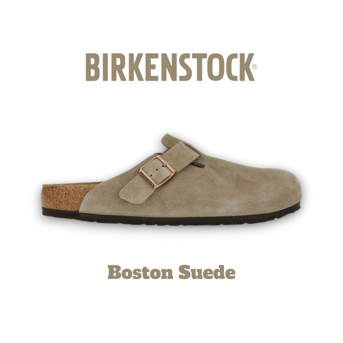 Birkenstock Boston Suede Taupe