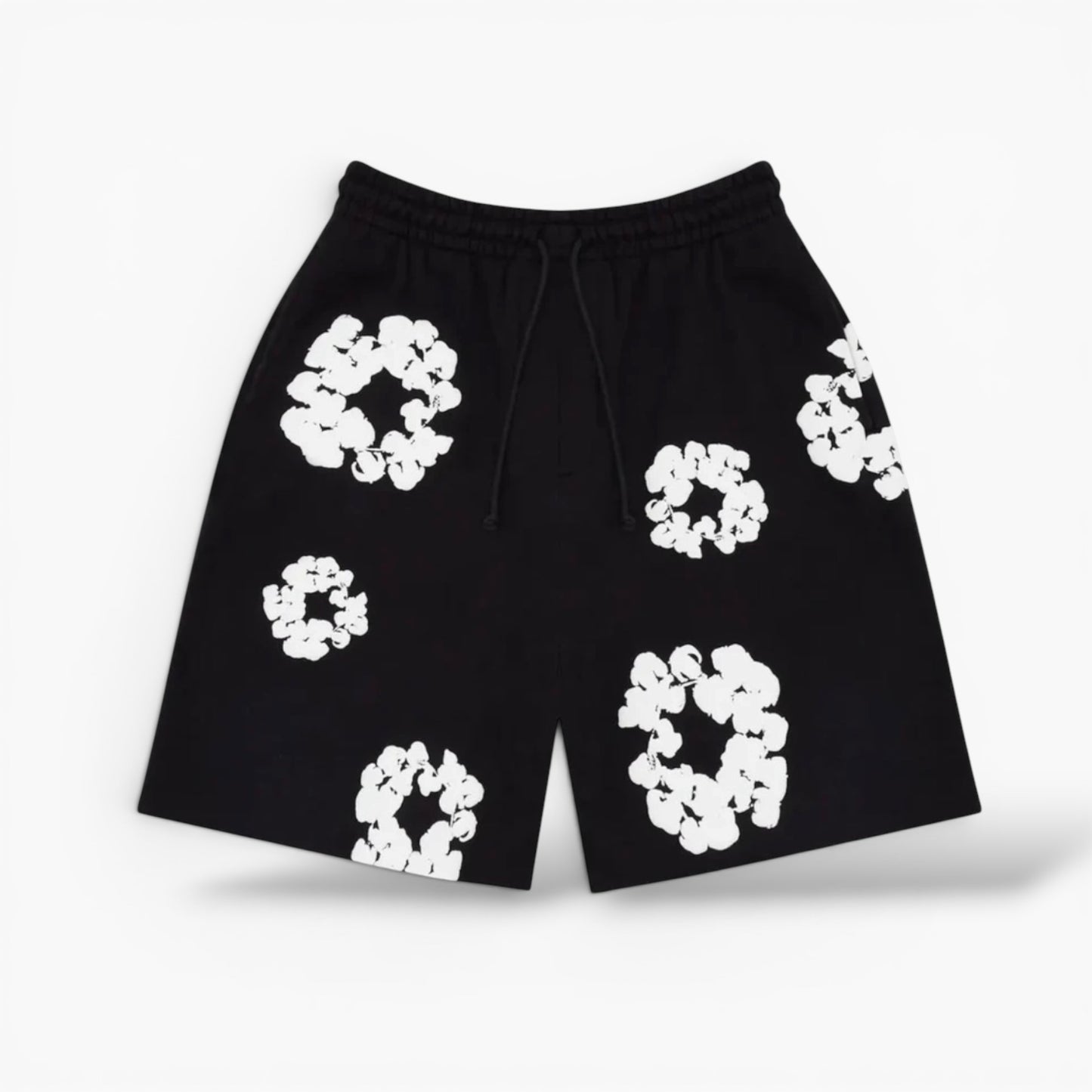 Denim Tears the cotton wreath Shorts black