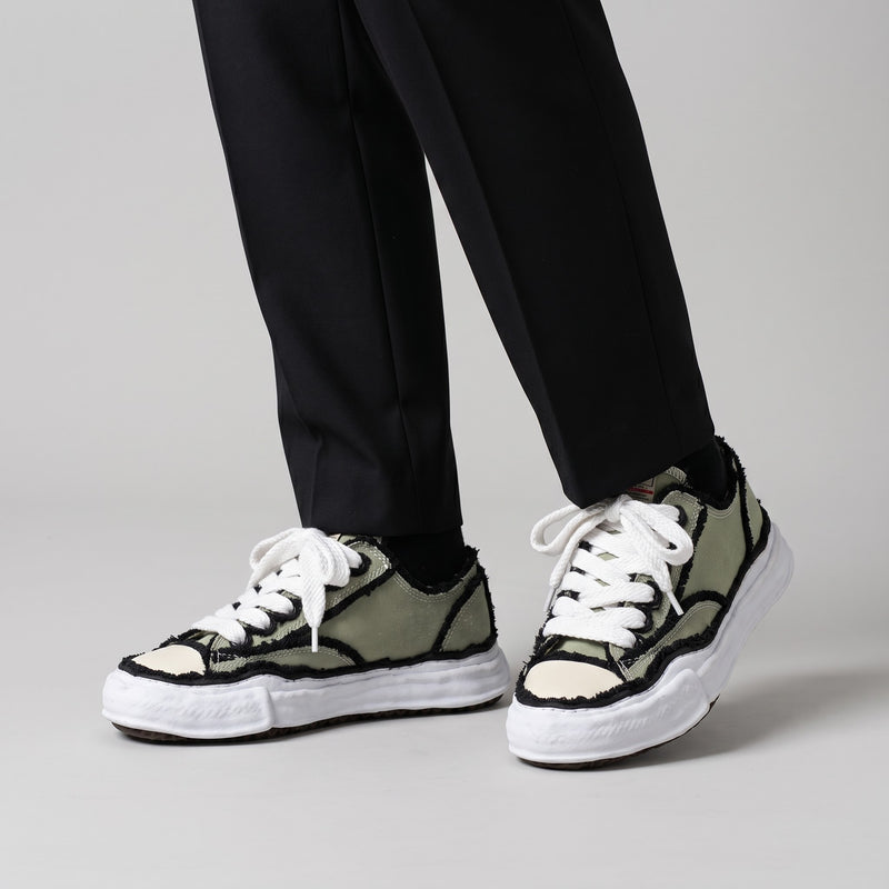 Maison Mihara Yasuhiro Peterson OG Sole Canvas Low Frayed Khaki
