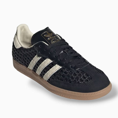 Adidas Samba OG Basketweave Black Cream White (Women's)