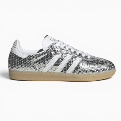 Adidas Samba OG W Patent Snakeskin Silver Metallic