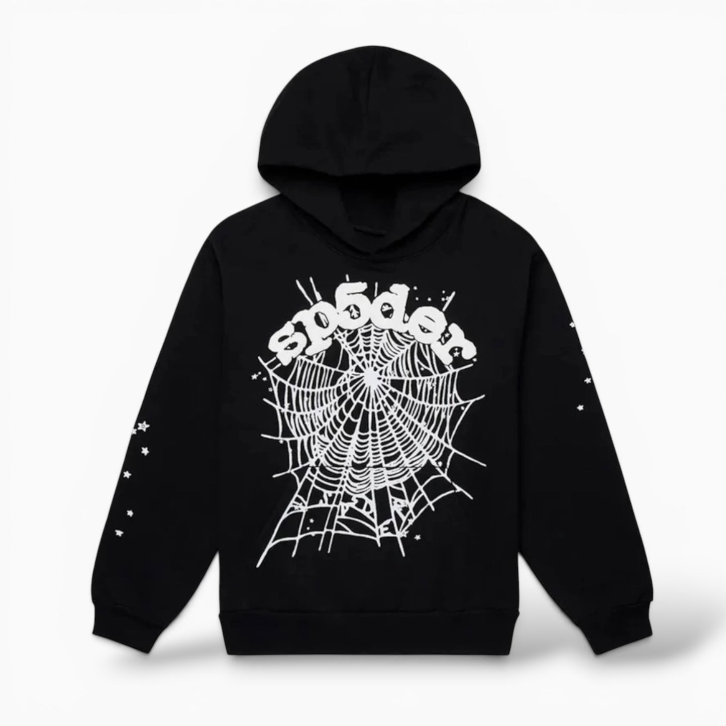 Sp5der og Web Hoodie Black White