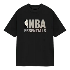 Fear of God Essentials x NBA SS25 Black T-paita