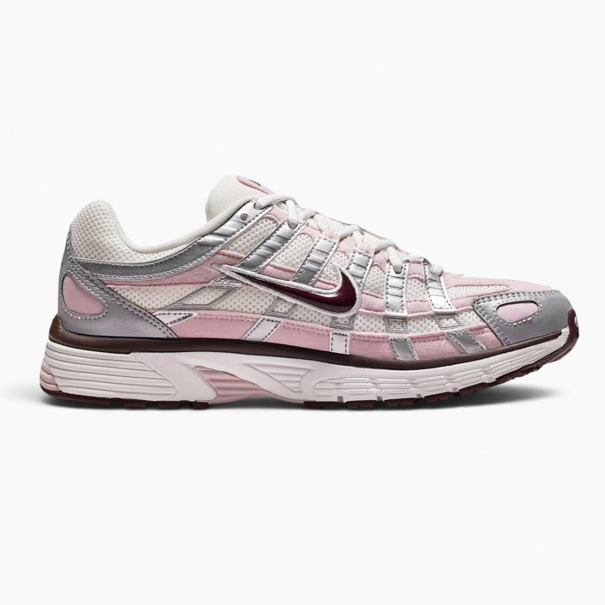 Nike P-6000 White / Metallic Silver / Laser Fuchsia