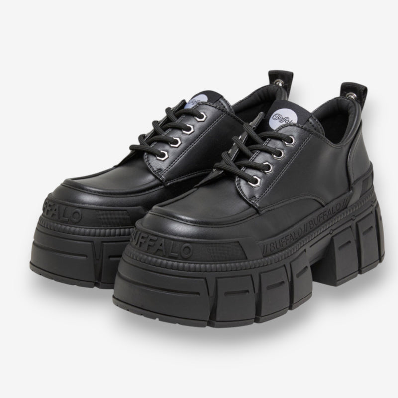 Buffalo Gopher Lace Up CS Vegan Nappa Black