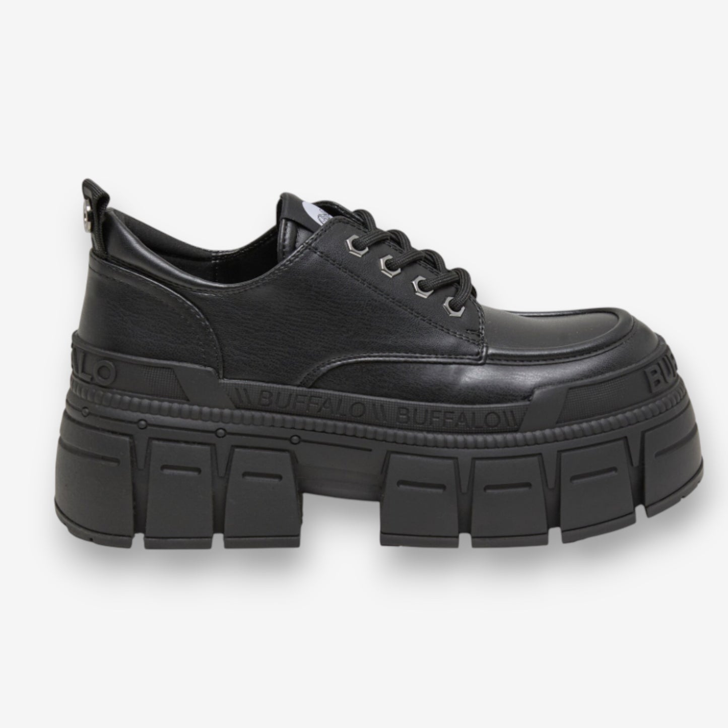 Buffalo Gopher Lace Up CS Vegan Nappa Black