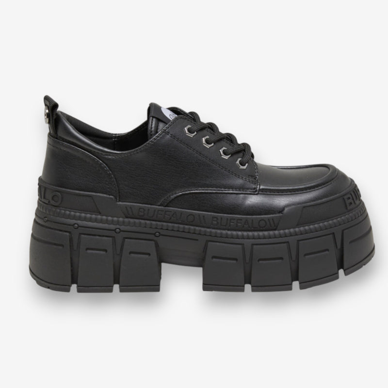 Buffalo Gopher Lace Up CS Vegan Nappa Black