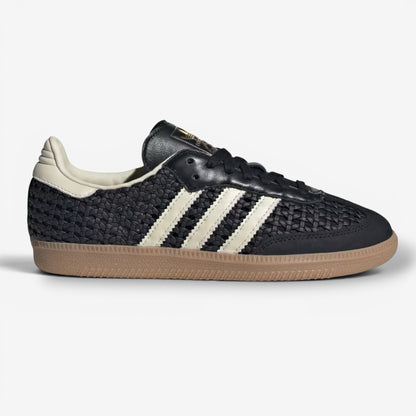 Adidas Samba OG Basketweave Black Cream White (Women's)