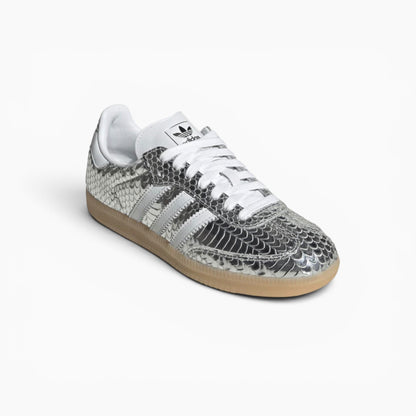 Adidas Samba OG W Patent Snakeskin Silver Metallic