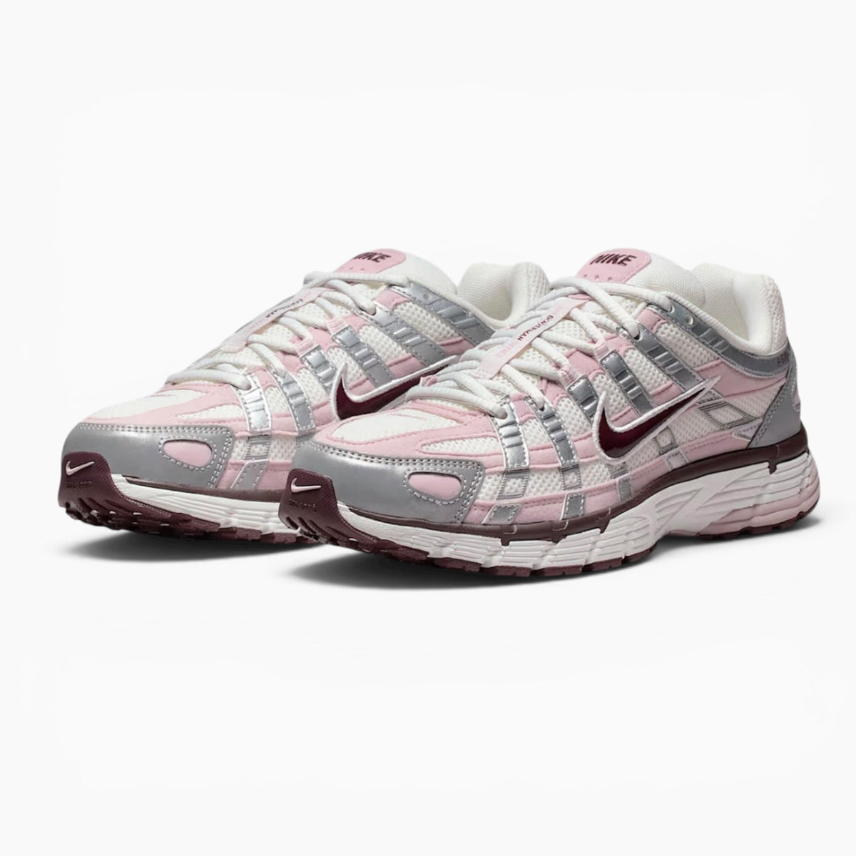 Nike P-6000 White / Metallic Silver / Laser Fuchsia