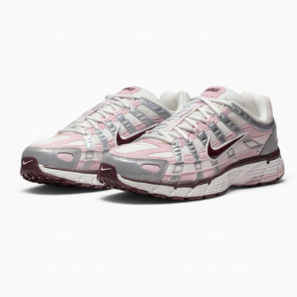 Nike P-6000 White / Metallic Silver / Laser Fuchsia