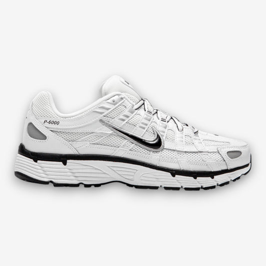 Nike P-6000 White Metallic Silver Black