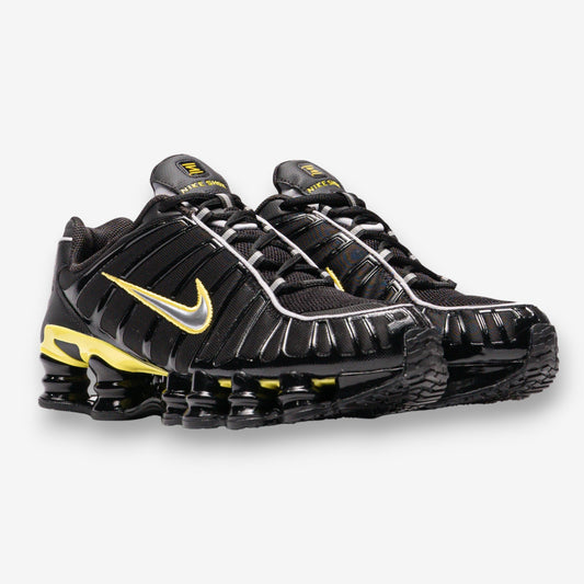 Nike Shox TL Black Dynamic Yellow Metallic Silver