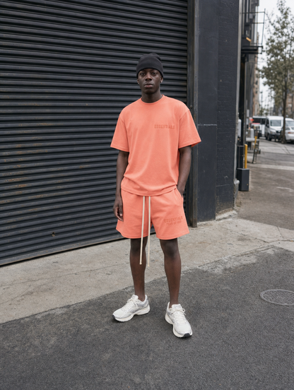 Fear Of God Essentials pf22 Short-Sleeve Tee Coral