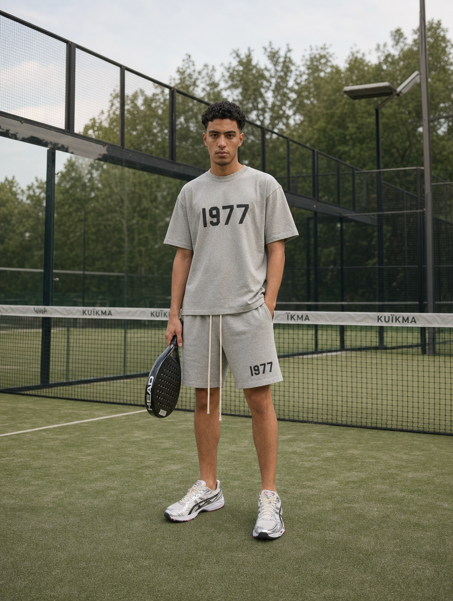 Fear of God Essentials ss22 Tee Dark Oatmeal 1977